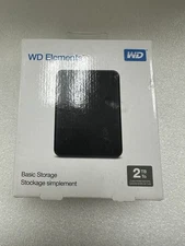 WD 2TB Elements Portable Hard Drive USB 3.0 Model WDBU6Y0020BBK-WESN