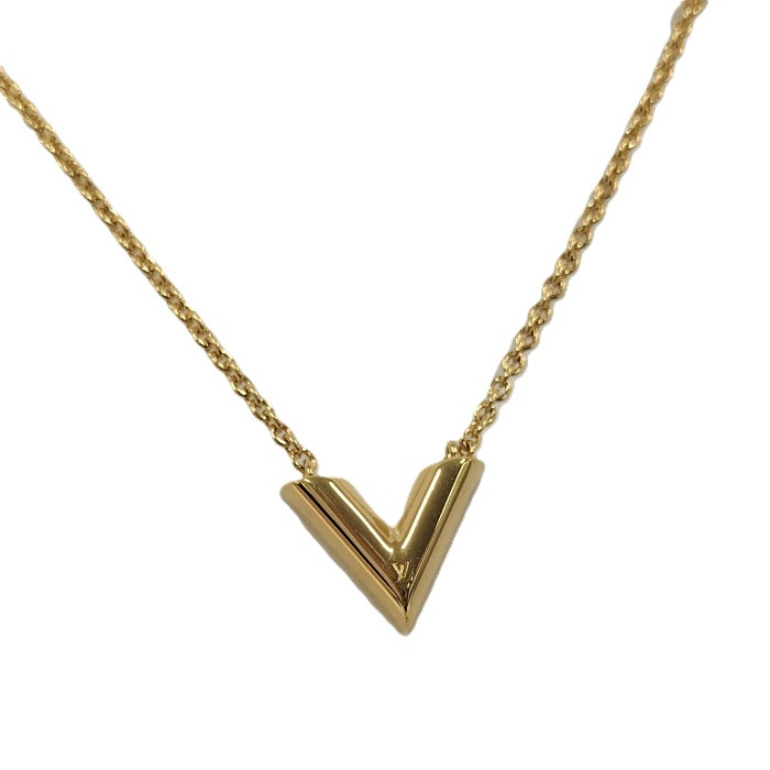 LOUIS VUITTON ネックレス ゴールド LOUIS VUITTON ルイヴィトン ネックレス LV アイコニック