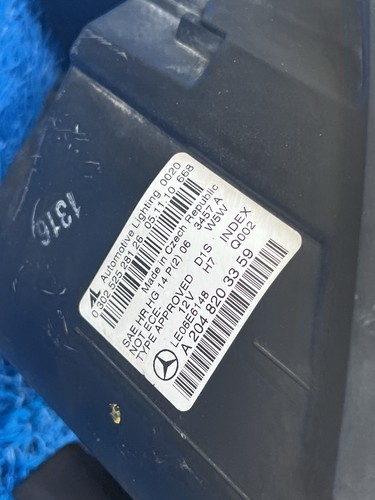 2008-2011 Mercedes W204 C300 C350 Left Driver Side Headlight Xenon Assembly OEM - Picture 5 of 7