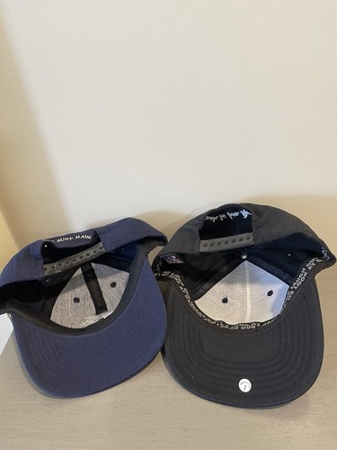 2 Vintage 90s T&C Surf Hawaii Blue Hat / NO FEAR Surfer Black Hat / Cap Neu ohne Etikett - Bild 16 von 19