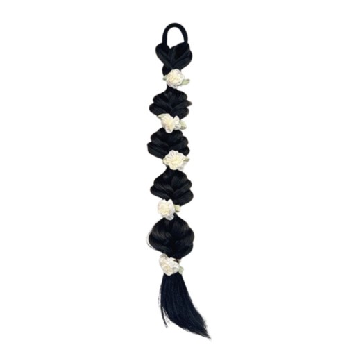 Flower Jasmine Braided Ponytails Lantern Braid Twist Braid Wig for Women - Picture 8 of 11