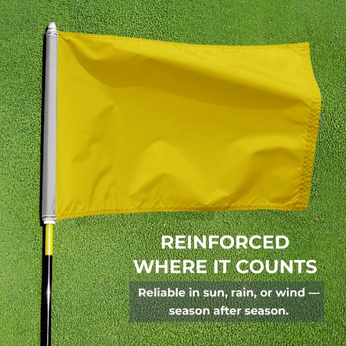 AGAS MFG Mini Golf Flags 14x20 inch Tubed - Heavy Duty Mini Putting Green Flags - Picture 135 of 145