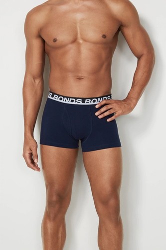10 x Bonds Mens Everyday Trunks Underwear Black / Navy / Blue - Picture 7 of 10
