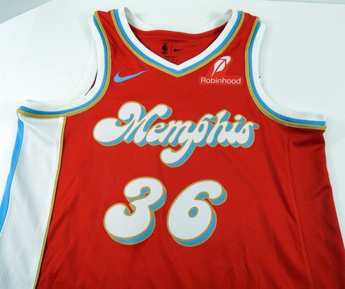 Camiseta deportiva para hombre Memphis Grizzlies Marcus Smart #36 Swingman roja City Nike nueva con etiquetas M 46S - Imagen 3 de 7