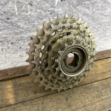 Vintage SunTour Perfect 6-Speed Freewheel 32T Threaded Gold Japan 14-32t Bike