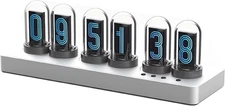 UNITUBES Nixie IPS Glow Tube Digital Clock Alarm