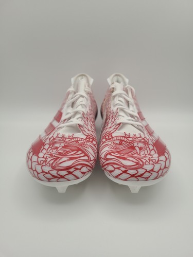 Adidas Adizero Electric Men’s Size 11.5 Red Snake Attack Football Cleats IH8571 - Picture 3 of 8
