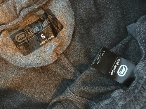 ECKO Function Pattern Gray Warm Up 100% Cotton Casual Sweat Pant Jogger Small S - Picture 12 of 12
