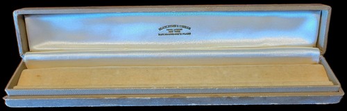 Vintage Schwarzes Starr & Gorham Armband Vintage Antike Vitrine Präsentationsbox 40er Jahre - Bild 10 von 12