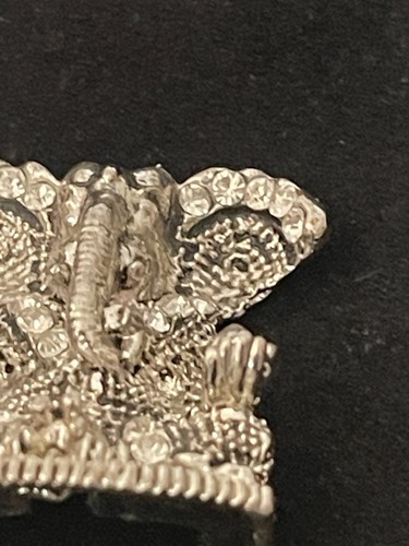 estatua del Señor Ganesha plata con pedrería - Imagen 7 de 7