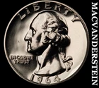 1964 Washington Quarter - Choice Gem Proof  Lustrous  No Reserve  #K964