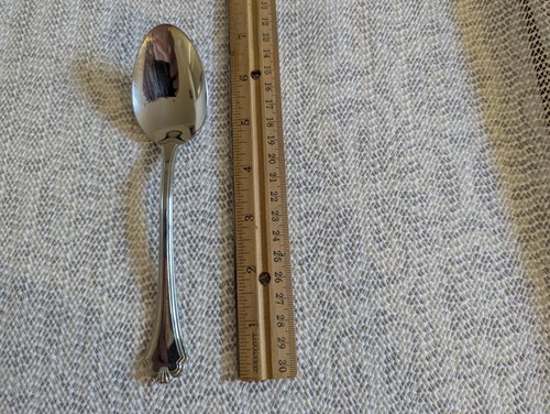 4 cucchiaini zuppa Oneida Midtowne acciaio inox posate posate lucide - Foto 4 di 4