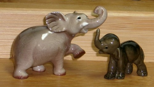 Lot 22 Vintage Scheibe Hagen Renaker Mini Zirkus Elefanten DW & weitere Elefanten! - Bild 12 von 20