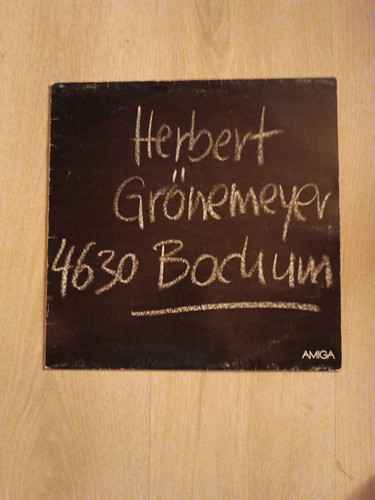LP/VINYL HERBERT GRÖNEMEYER "4630 BOCHUM" - AMIGA, sehr guter Zustand - Bild 1 von 2