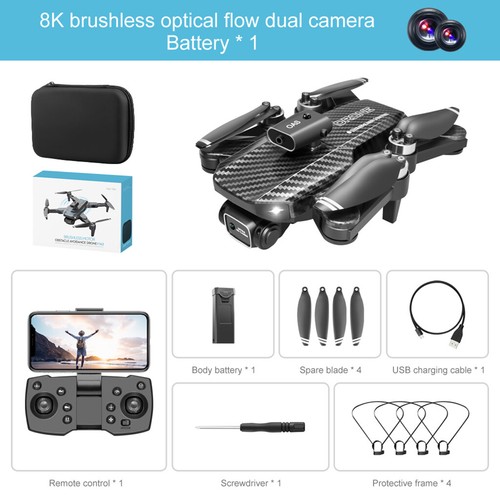 Drone GPS 8K HD Camera ESC Brushless Motor Optical Flow V162 RC Quadcopter New - Picture 3 of 11