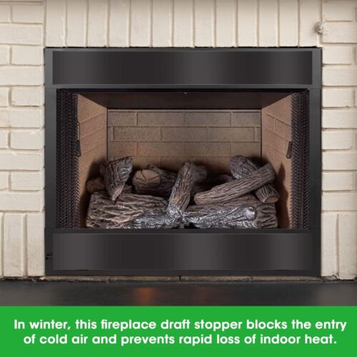 Protect Your Home from Unwanted Air with Magnetic Fireplace Block 2 Pieces - Zdjęcie 1 z 37