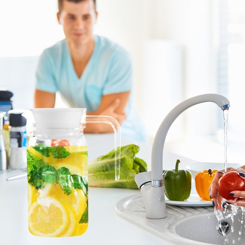 Cold Water Bottle Beverage Pitcher for Fridge Pitchers with Handle - Picture 8 of 10