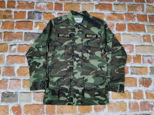 NEU*REPLAY 1981 DAMEN FIELD HEMD CAMO JACKE*I´MA MESS*CAMOUFLAGE*GR: S*NEU - Picture 4 of 7