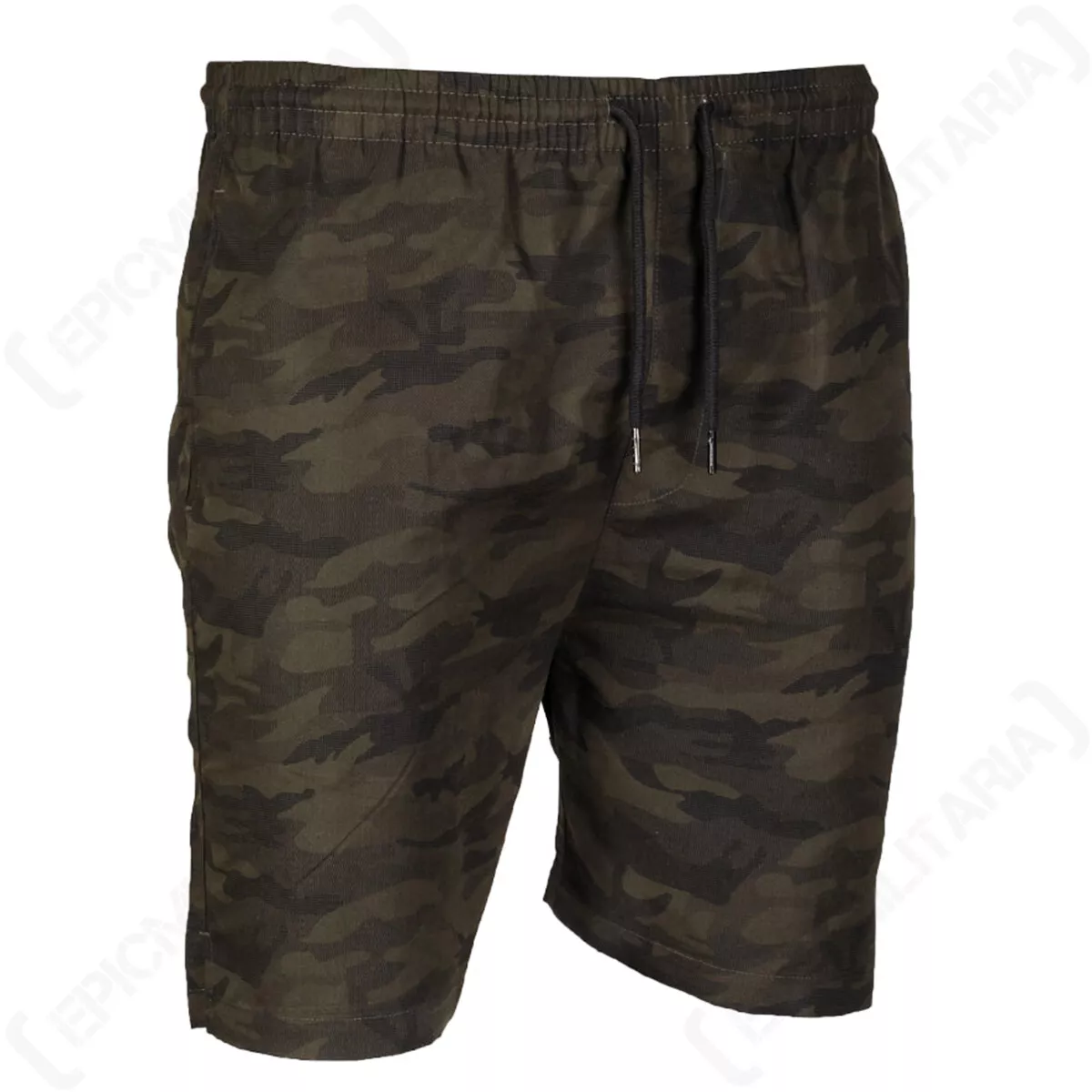 Miltec Elastic Waist Swim Summer Abroad Army Camouflage Shorts Woodland Camo
