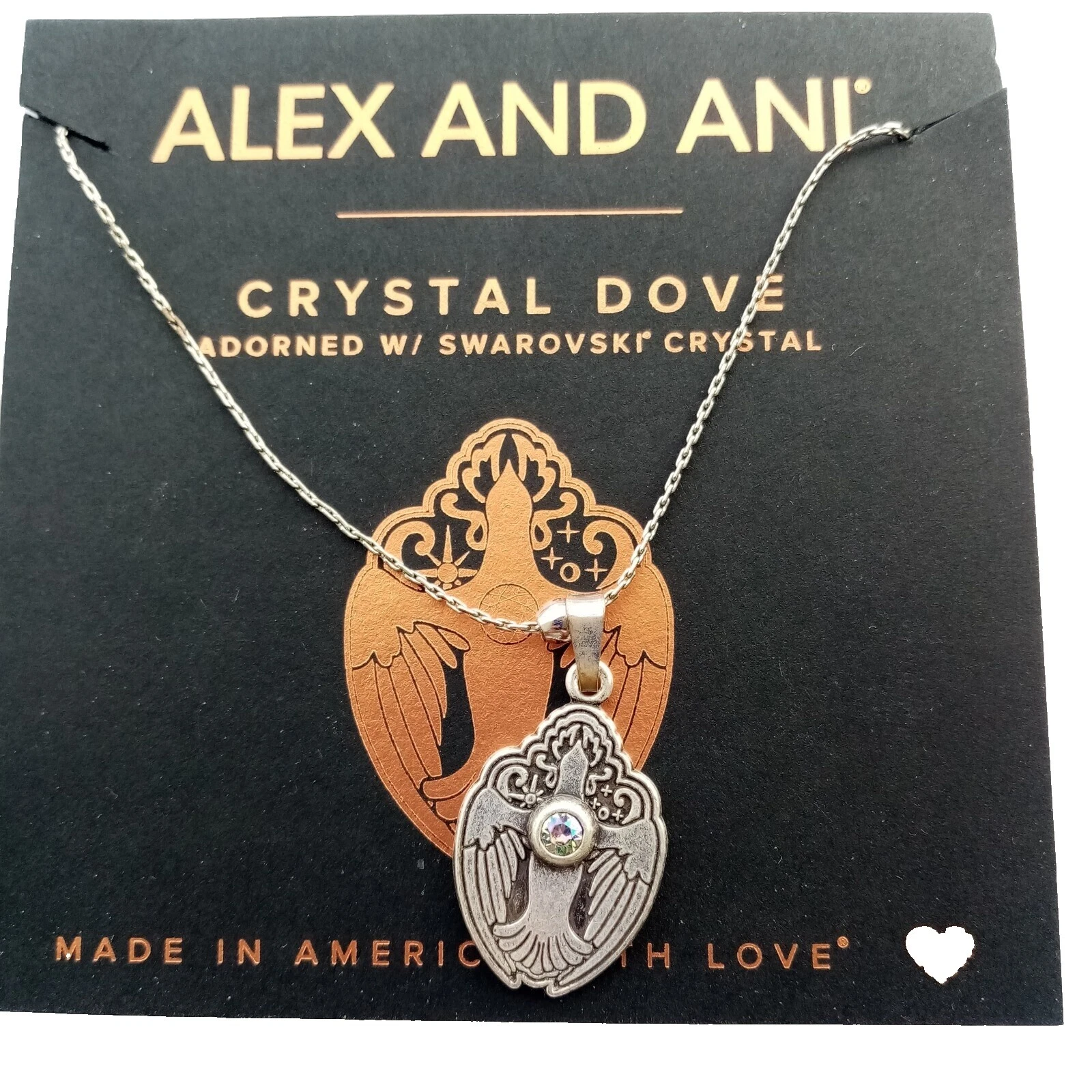 Latón ALEX AND ANI Cristal Moda Collares y Colgantes