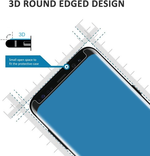 For Samsung Galaxy S8 S9 Plus Tempered Glass Screen Protector Full Cover - Picture 9 of 12