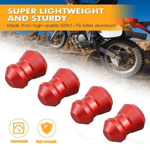 NICECNC Tire Stem Caps Valve + Front Fork Caps Valve For Honda XR650L 1993-2024 - Picture 3 of 11