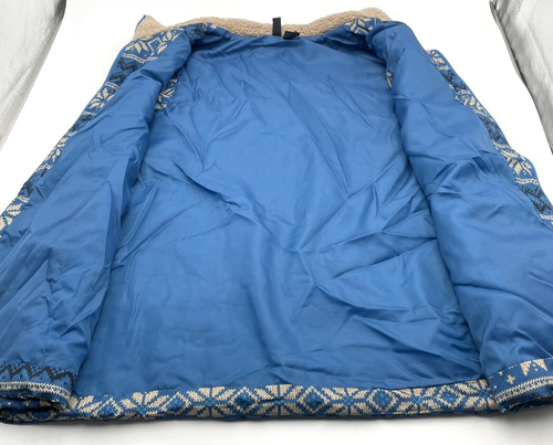 I.B. Diffusion Wmn's Quilted Print Vest Blue/Beige Light Weight Zipper Size XL - Picture 11 of 14