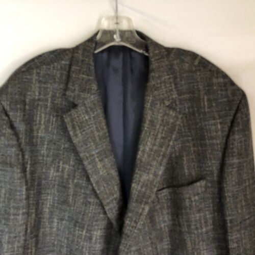 Jack Victor Gibson Mens Grey Blue Wool Viscose Sportcoat Blazer Jacker Size 50R - Picture 2 of 6