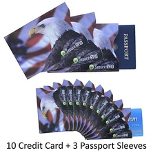 RFID Blocking Premium Sleeve Set for Credit Card & Passport ID Protection