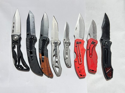 Lot of 8 Pocket knives - Milwaukee - Husky - Hart - Smiths - Stanley - Picture 3 of 12