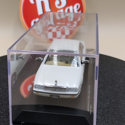 KYOSHO NISSAN GLORIA CIMA FY31 ホワイトパール Kyosho 1/43 Nissan Gloria Cima FY31 White Pearl 1988 Diecast