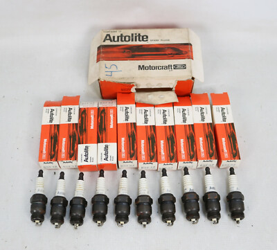 10x NOS Ford Autolite BRF-32 Spark Plugs Galaxie Shelby Mustang Cougar 390 427