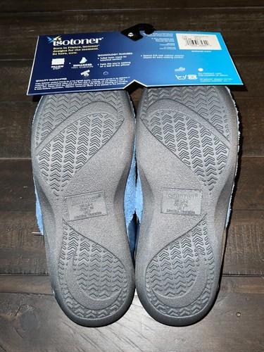 Isotoner A96000 Women's Terry Clog Slippers Tufted Footbed New w/tags - Picture 8 of 30
