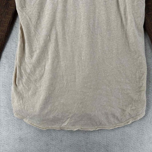 We The Free Boho Tshirt Top Womens LARGE Southwestern Aztec Gauze Sleeves - Picture 8 of 15