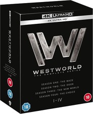 Westworld: The Complete Series [4K UHD Blu-ray]  HBO TV Show Seasons 1-4 Box Set