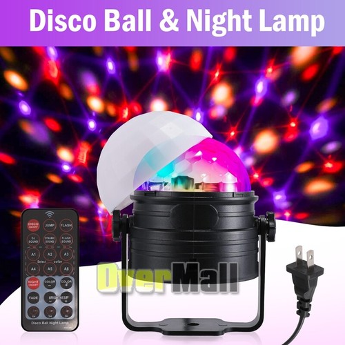Party Magic Disco Ball Light LED Club RGB Rotating Club DJ Stage Lights & Remote - Picture 8 of 53