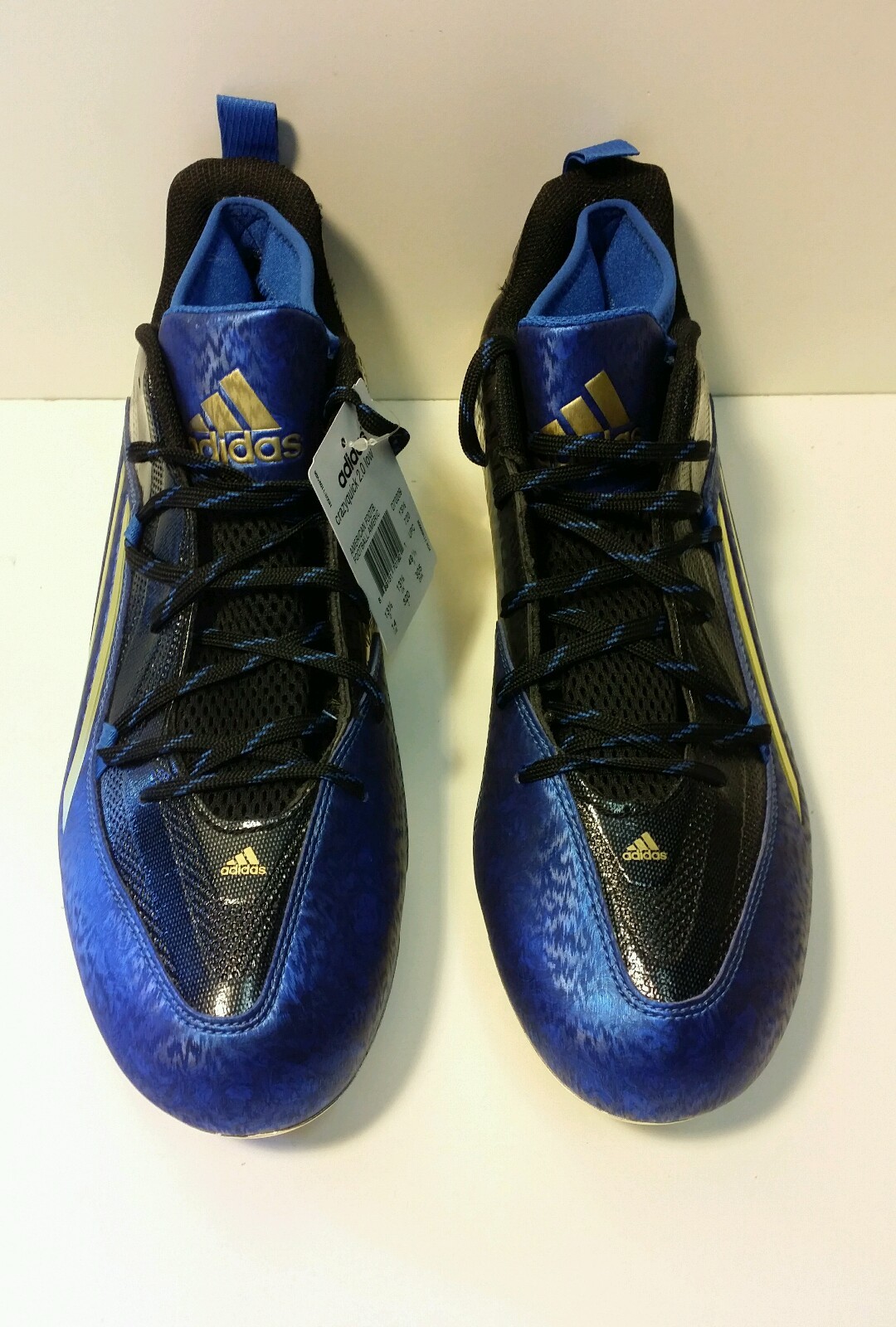 NEW Adidas Crazyquick 2.0 Low Blue/Gold/Black Men's Football Cleats