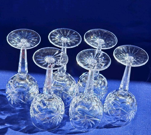 WATERFORD Crystal ASHLING Wine Hock Stem Glass made in Ireland 7 1/2" High - Picture 22 of 23