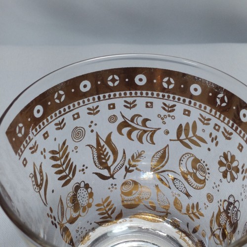 Vintage George Briard Persian Garden Clear Gold Lowball Glasses MCM Set of 4 - Picture 11 of 15
