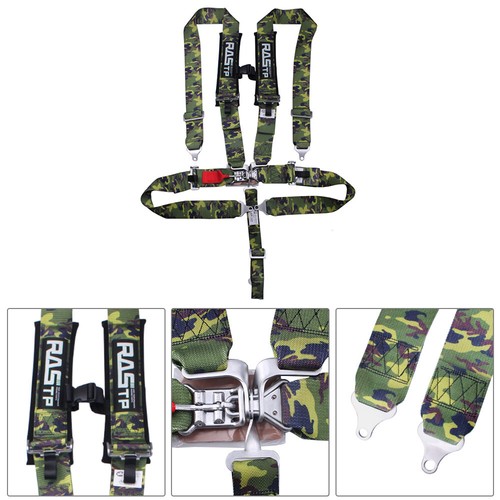 New 3" 5-Point Sport Quick Release  Seat Belt Harness for Racing UTV - Foto 9 di 16