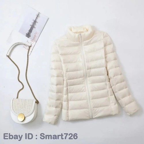 Women Spring Jacket Fashion Short Ultra Lightweight Packable Puffer Coats Female - Picture 8 of 36