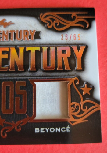 BEYONCE & DIANA ROSS WORN RELIC SWATCH WARDROBE CARD #d33/65 LEAF POP CENTURY - Picture 3 of 3