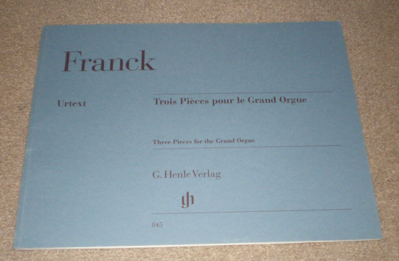 Franck Tre Pezzi per Pianoforte e Organo