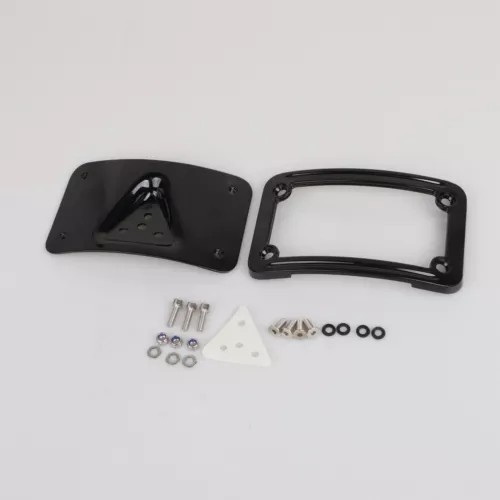 Soporte de montaje de matrícula CNC Laydown apto para Harley Dyna Street Bob Low Rider - Imagen 8 de 13
