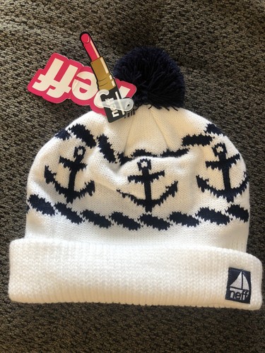 NEFF Womens Fold Anchor Beanie Knit Hat 