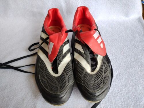 Vintage Adidas Predator Karnivore Red/Black Football/Soccer Shoes Sz 13 See Pics - Picture 2 of 9