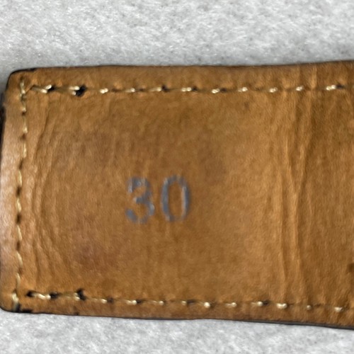 Brighton schwarzer Gliedergürtel Krokoprägung Leder silber Stretch-Stil Gr. 30 B30193 - Bild 12 von 13