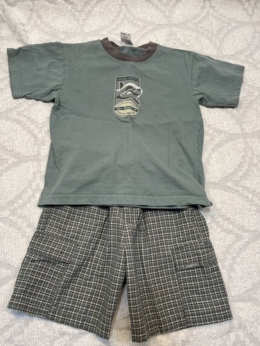 Boy Sz 5/6 OSHKOSH Mixed Matching Khaki/Blue/Green Outfits Lot 13 Piece Vtg 90s - Picture 11 of 23