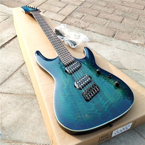 Fan Fretted 6 Strings Electric Guitar,Mahogany Body&Rosewood Fingerboard HG631 - Picture 4 of 18