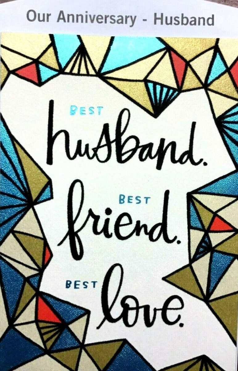 husband-anniversary-cards-with-love-on-our-anniversary-15-choices-hallmark-502-ebay for Free Printable Anniversary Card For Husband HUSBAND ANNIVERSARY Cards